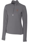 Main image for Cutter and Buck Texas Longhorns Womens Grey Traverse 1/4 Zip Pullover