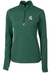 Main image for Cutter and Buck Michigan State Spartans Womens Green Traverse 1/4 Zip Pullover