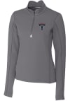 Main image for Cutter and Buck Howard Bison Womens Grey Traverse 1/4 Zip Pullover