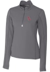 Main image for Cutter and Buck Ole Miss Rebels Womens Grey Traverse 1/4 Zip Pullover