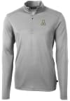 Main image for Cutter and Buck Appalachian State Mountaineers Mens Grey Virtue Eco Pique Long Sleeve 1/4 Zip Pu..