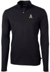 Main image for Cutter and Buck Appalachian State Mountaineers Mens Black Virtue Eco Pique Long Sleeve 1/4 Zip P..