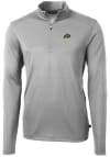 Main image for Cutter and Buck Colorado Buffaloes Mens Grey Virtue Eco Pique Long Sleeve 1/4 Zip Pullover