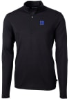 Main image for Cutter and Buck Duke Blue Devils Mens Black Virtue Eco Pique Long Sleeve Qtr Zip Pullover