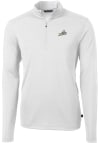 Main image for Cutter and Buck Florida Gulf Coast Eagles Mens White Virtue Eco Pique Long Sleeve Qtr Zip Pullov..