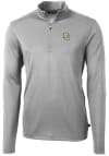 Main image for Cutter and Buck Marquette Golden Eagles Mens Grey Virtue Eco Pique Long Sleeve Qtr Zip Pullover