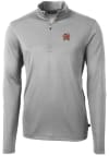 Main image for Mens Maryland Terrapins Grey Cutter and Buck Virtue Eco Pique 1/4 Zip Pullover