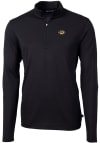 Main image for Cutter and Buck Missouri Tigers Mens Black Virtue Eco Pique Long Sleeve 1/4 Zip Pullover