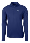Main image for Cutter and Buck Seton Hall Pirates Mens Blue Virtue Eco Pique Long Sleeve 1/4 Zip Pullover