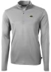 Main image for Cutter and Buck Southern Mississippi Golden Eagles Mens Grey Virtue Eco Pique Long Sleeve 1/4 Zi..
