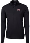 Main image for Cutter and Buck UNLV Runnin Rebels Mens Black Virtue Eco Pique Long Sleeve Qtr Zip Pullover