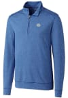 Main image for Cutter and Buck Southern University Jaguars Mens Blue Shoreline Heathered Long Sleeve 1/4 Zip Pu..