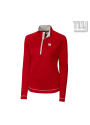 New York Giants Womens Cutter and Buck Evolve 1/4 Zip - Red