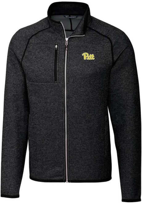 Mens Pitt Panthers Grey Cutter and Buck Mainsail Design Medium Weight Jacket