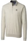 Main image for Cutter and Buck Georgetown Hoyas Mens Oatmeal Lakemont Long Sleeve 1/4 Zip Pullover
