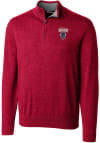 Main image for Cutter and Buck Howard Bison Mens Red Lakemont Long Sleeve 1/4 Zip Pullover