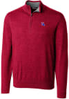 Main image for Cutter and Buck Louisiana Tech Bulldogs Mens Red Lakemont Long Sleeve 1/4 Zip Pullover