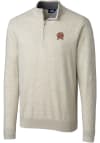 Main image for Cutter and Buck Maryland Terrapins Mens Oatmeal Lakemont Long Sleeve 1/4 Zip Pullover