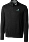 Main image for Cutter and Buck Tulane Green Wave Mens Black Lakemont Long Sleeve Qtr Zip Pullover