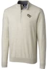 Main image for Cutter and Buck UCF Knights Mens Oatmeal Lakemont Long Sleeve 1/4 Zip Pullover