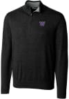 Main image for Cutter and Buck Washington Huskies Mens Black Lakemont Long Sleeve 1/4 Zip Pullover