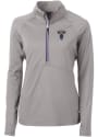 Howard Bison Womens Cutter and Buck Adapt Eco Pullover - Grey