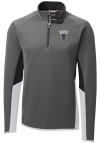 Main image for Cutter and Buck Howard Bison Mens Grey Traverse Colorblock Long Sleeve 1/4 Zip Pullover