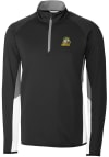 Main image for Cutter and Buck Oregon Ducks Mens Black Traverse Colorblock Long Sleeve 1/4 Zip Pullover