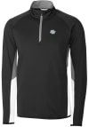 Main image for Cutter and Buck Southern University Jaguars Mens Black Traverse Colorblock Long Sleeve 1/4 Zip P..