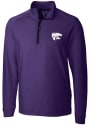 K-State Wildcats Cutter and Buck Jackson 1/4 Zip Pullover - Purple
