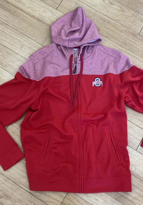 Cutter and Buck Ohio State Buckeyes Pop Fly Zip - Red