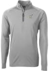 Main image for Cutter and Buck Navy Mens Grey Adapt Eco Knit Long Sleeve 1/4 Zip Pullover
