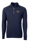 Main image for Cutter and Buck Drexel Dragons Mens Navy Blue Adapt Eco Knit Long Sleeve 1/4 Zip Pullover