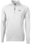 Main image for Mens Illinois Fighting Illini White Cutter and Buck Adapt Eco Knit Qtr Zip Pullover