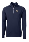Main image for Cutter and Buck Marquette Golden Eagles Mens Navy Blue Adapt Eco Knit Long Sleeve 1/4 Zip Pullov..