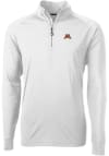 Main image for Mens Minnesota Golden Gophers White Cutter and Buck Adapt Eco Knit Qtr Zip Pullover