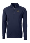 Main image for Cutter and Buck Notre Dame Fighting Irish Mens Navy Blue Adapt Eco Knit Long Sleeve 1/4 Zip Pull..