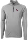 Main image for Cutter and Buck Ole Miss Rebels Mens Grey Adapt Eco Knit Long Sleeve 1/4 Zip Pullover