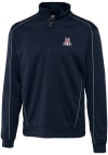 Main image for Cutter and Buck Arizona Wildcats Mens Navy Blue Edge Long Sleeve 1/4 Zip Pullover