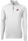 Main image for Cutter and Buck Utah Utes Mens White Adapt Eco Knit Long Sleeve 1/4 Zip Pullover