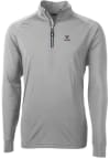 Main image for Cutter and Buck Virginia Cavaliers Mens Grey Adapt Eco Knit Long Sleeve 1/4 Zip Pullover