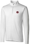 Main image for Cutter and Buck Auburn Tigers Mens White Pennant Sport Long Sleeve 1/4 Zip Pullover