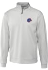 Main image for Cutter and Buck Boise State Broncos Mens White Edge Long Sleeve 1/4 Zip Pullover