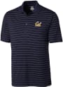 Cal Golden Bears Cutter and Buck Franklin Stripe Polo Shirt - Navy Blue