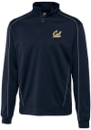 Main image for Cutter and Buck Cal Golden Bears Mens Navy Blue Edge Long Sleeve 1/4 Zip Pullover