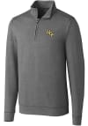 Main image for Cutter and Buck UCF Knights Mens Grey Shoreline Long Sleeve 1/4 Zip Pullover