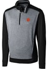 Main image for Cutter and Buck Clemson Tigers Mens Black Replay Long Sleeve 1/4 Zip Pullover