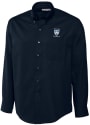 Columbia University Lions Cutter and Buck Epic Dress Shirt - Navy Blue