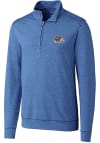 Main image for Cutter and Buck Fresno State Bulldogs Mens Blue Shoreline Long Sleeve 1/4 Zip Pullover