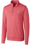 Main image for Cutter and Buck Houston Cougars Mens Red Shoreline Long Sleeve 1/4 Zip Pullover